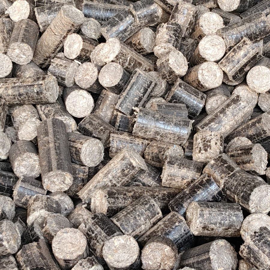 Biomass briquettes, compressed from agro-residue